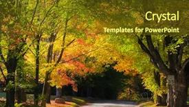  Presentation with rural - Amazing PPT layouts having new england scenery - scenic rural drive in vermont backdrop and a  colored foreground