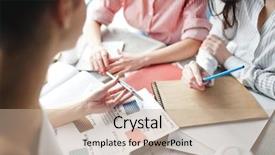  Presentation with information - Presentation consisting of new fashion project or collection background and a coral colored foreground