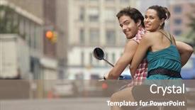  Presentation with rear view of bodyguard - Audience pleasing presentation consisting of new friends - rear view portrait backdrop and a coral colored foreground