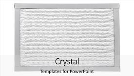  Presentation with furnace - Colorful slide set enhanced with new furnace filter isolated backdrop and a light gray colored foreground