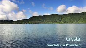  Presentation with azores islands - Cool new PPT layouts with new heaven new earth - azores furnas lake at sao backdrop and a  colored foreground