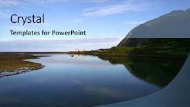  Presentation with christ - Slide set having new heaven new earth - azores lake of christ background and a light blue colored foreground