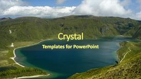  Presentation with fire on board - Presentation theme featuring new heaven new earth - lake of fire in azores background and a  colored foreground