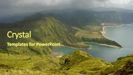  Presentation with fire - Amazing slides having new heaven new earth - lake of fire in azores backdrop and a  colored foreground