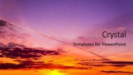  Presentation with fiery - Slide deck featuring new heavens - sunset in the sky fiery background and a coral colored foreground