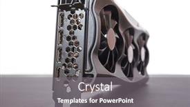  Presentation with hardware computer - Slide deck having new-high-end-graphics-card background and a gray colored foreground