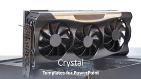  Presentation with hardware computer - Presentation theme enhanced with new-high-end-graphics-card background and a dark gray colored foreground