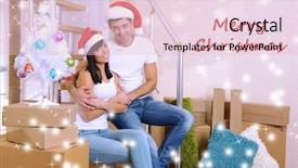  Presentation with new years - Audience pleasing presentation consisting of new home on stairs background backdrop and a  colored foreground