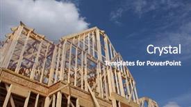  Presentation with under construction - Slides having new-home-under-construction background and a ocean colored foreground