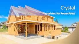  Presentation with new home - Beautiful presentation featuring new home under construction backdrop and a cobalt blue colored foreground