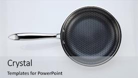  Presentation with low angle view of volleyball - PPT theme enhanced with new honeycomb - high angle view background and a light gray colored foreground