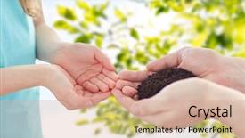  Presentation with legacy - PPT layouts with new hope - people charity family and legacy background and a coral colored foreground