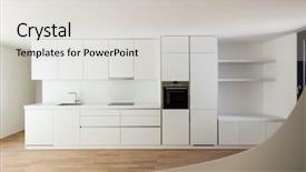  Presentation with white house - Amazing slide set having new house modern white kitchen backdrop and a light gray colored foreground