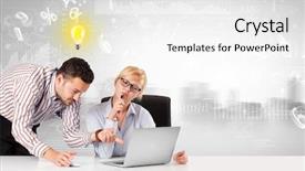  Presentation with front office - Cool new slides with new idea and global database backdrop and a white colored foreground