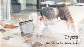  Presentation with new business ideas - Beautiful PPT theme featuring new ideas in conference hall backdrop and a lemonade colored foreground