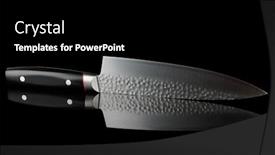  Presentation with japanese - Amazing slide set having new-japanese-kitchen-knife-isolated backdrop and a black colored foreground