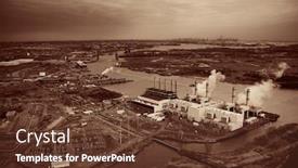  Presentation with oil industry - Theme featuring new-jersey-oil-industry background and a tawny brown colored foreground