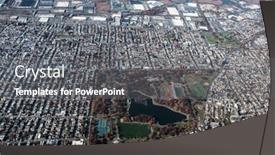  Presentation with aerial - Beautiful slides featuring new-jersey-suburbs-from-aerial backdrop and a gray colored foreground