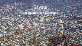  Presentation with aerial - Cool new slides with new-jersey-suburbs-from-aerial backdrop and a ocean colored foreground