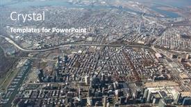  Presentation with aerial - Amazing PPT layouts having new-jersey-suburbs-from-aerial backdrop and a gray colored foreground