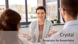  Presentation with hiring - Audience pleasing PPT layouts consisting of new job hiring and employment backdrop and a mint green colored foreground