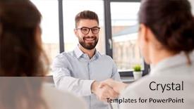  Presentation with hiring - Amazing slide deck having new job hiring and employment backdrop and a soft green colored foreground