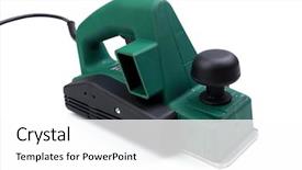  Presentation with planet earth on white - Presentation design having new joinees - electric planer isolated on white background and a white colored foreground