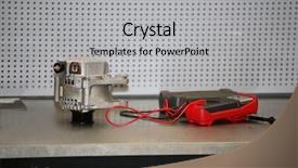  Presentation with electric generator - Cool new theme with new joinees - generator and electric tester backdrop and a light gray colored foreground