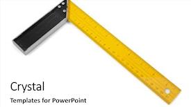  Presentation with black and yellow - Presentation theme having new joinees - metal black and yellow square background and a white colored foreground