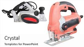  Presentation with plane - Theme enhanced with new joinees - plane and fret-saw background and a white colored foreground