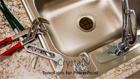  Presentation with pipe - Slide set enhanced with new-kitchen-sink-with-pipe background and a coral colored foreground