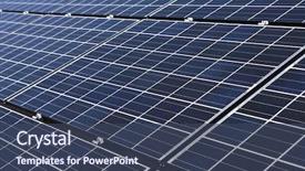  Presentation with nevada desert - Theme with new large solar array background and a ocean colored foreground