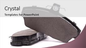  Presentation with brake - Theme consisting of new levers - brake pads on a white background and a light gray colored foreground