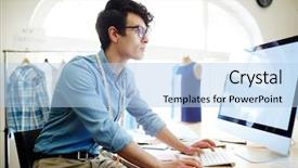  Presentation with net - Audience pleasing slide deck consisting of new looks and tendencies backdrop and a light blue colored foreground