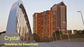  Presentation with columbus - Beautiful PPT theme featuring new main street bridge backdrop and a  colored foreground