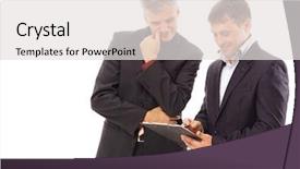  Presentation with sea life high resolution - Slides featuring new manager - two businessmen discussing - isolated background and a light gray colored foreground