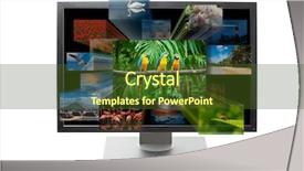  Presentation with old television set - Amazing theme having new media - 3d television tv set concept backdrop and a tawny brown colored foreground