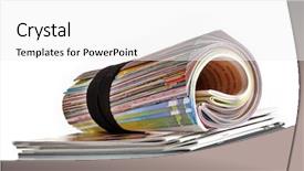  Presentation with magazines - Cool new slides with new media - many color magazines backdrop and a white colored foreground