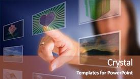  Presentation with i am grateful for images for - Audience pleasing PPT theme consisting of portrait of sporty people doing power fitness exercise in row at yoga class backdrop and a gray colored foreground.