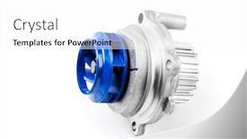  Presentation with car spare parts - Slide set consisting of new-metal-automobile-pump background and a white colored foreground
