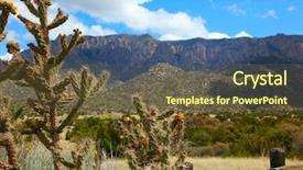  Presentation with albuquerque - Cool new presentation theme with new mexico - beautiful albuquerque landscape backdrop and a tawny brown colored foreground