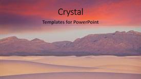  Presentation with usa - Presentation theme having new mexico - white sands park in usa background and a violet colored foreground