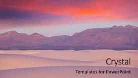  Presentation with park - Amazing slides having new mexico - white sands park in usa backdrop and a coral colored foreground