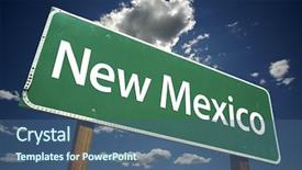  Presentation with mexico - PPT layouts consisting of new mexico road sign background and a  colored foreground