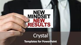  Presentation with mindset - Presentation theme having new mindset - new results background and a tawny brown colored foreground