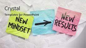  Presentation with mindset - Theme consisting of new mindset and new results background and a soft green colored foreground