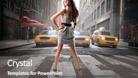  Presentation with beautiful flower elegant - Presentation design enhanced with new model - beautiful elegant woman background and a gray colored foreground