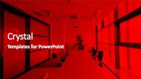  Presentation with new office - Presentation design consisting of new modern office meeting room background and a  colored foreground