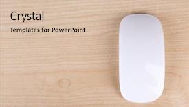  Presentation with wireless - Presentation theme with new modern wireless computer mouse background and a lemonade colored foreground