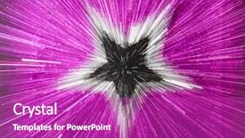  Presentation with effect - PPT theme consisting of blurry star on pink background background and a  colored foreground